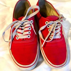 Vans RED 5 hole low top shoes